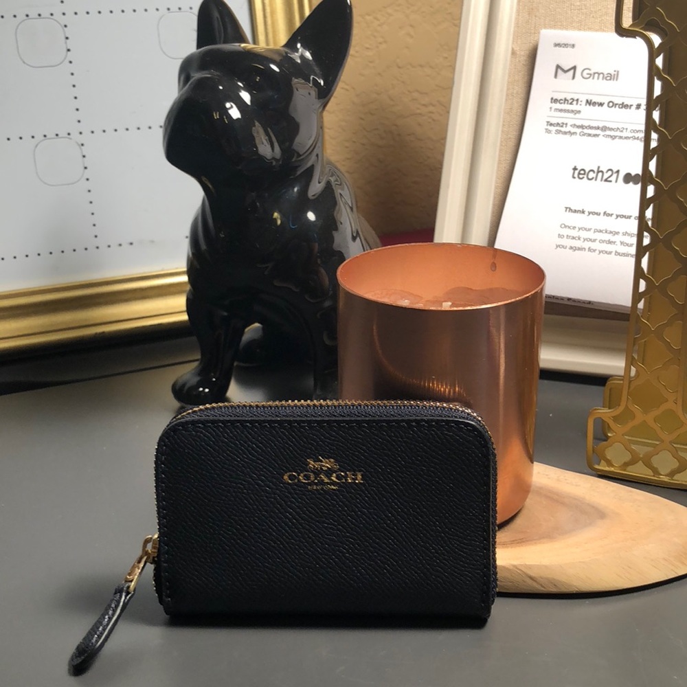 Small, Navy Blue Coach Wallet